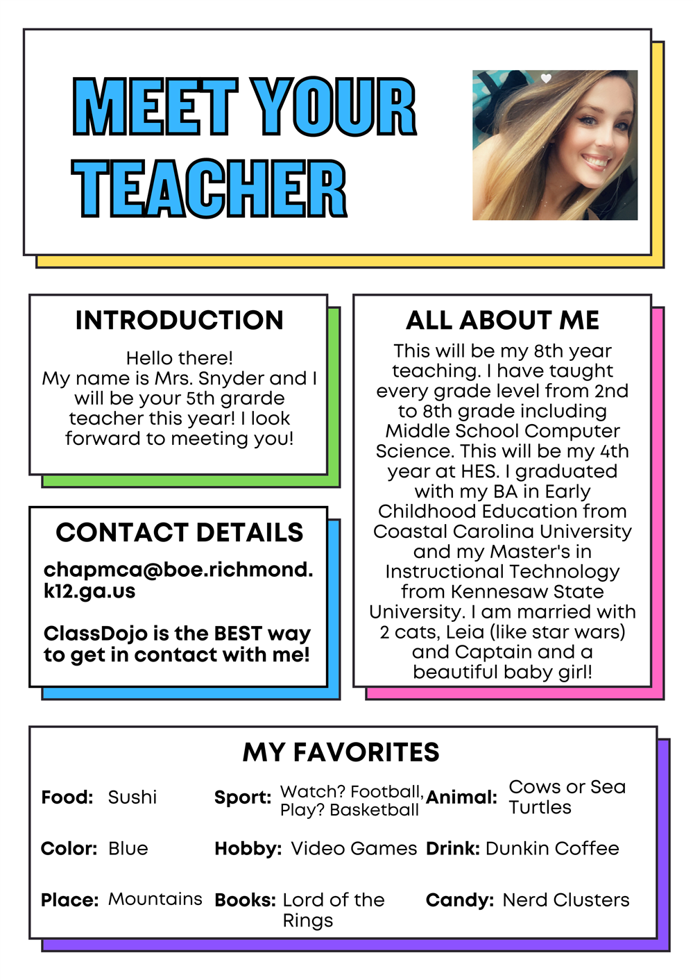 Meet Your Teacher